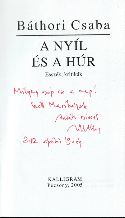 A nyíl és a húr - Oskola Antikvárium