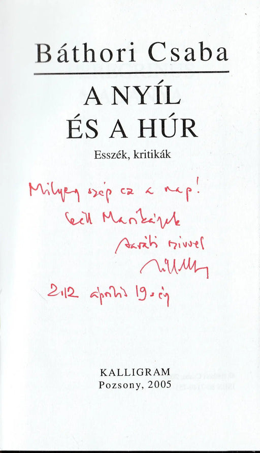 A nyíl és a húr - Oskola Antikvárium