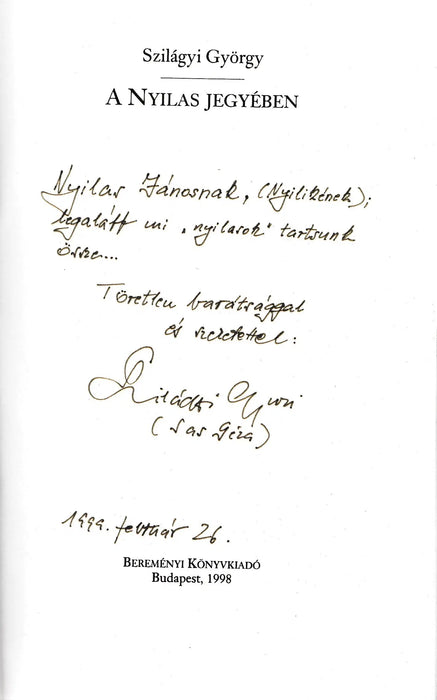 A Nyilas jegyében - Oskola Antikvárium
