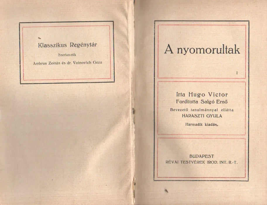A nyomorultak I - IV. - Oskola Antikvárium