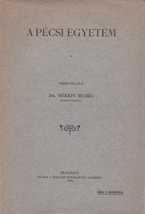 A pécsi egyetem - Oskola Antikvárium