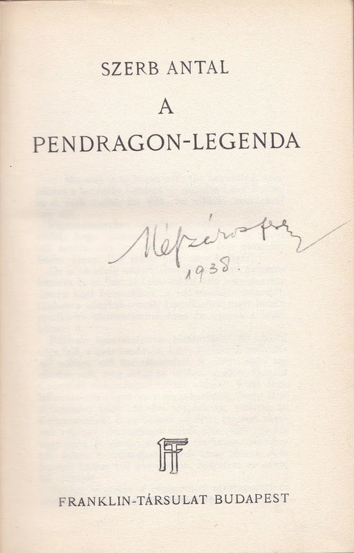 A Pendragon - legenda - Oskola Antikvárium
