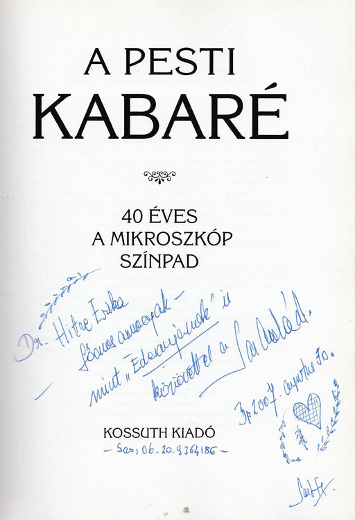 A Pesti Kabaré - Oskola Antikvárium