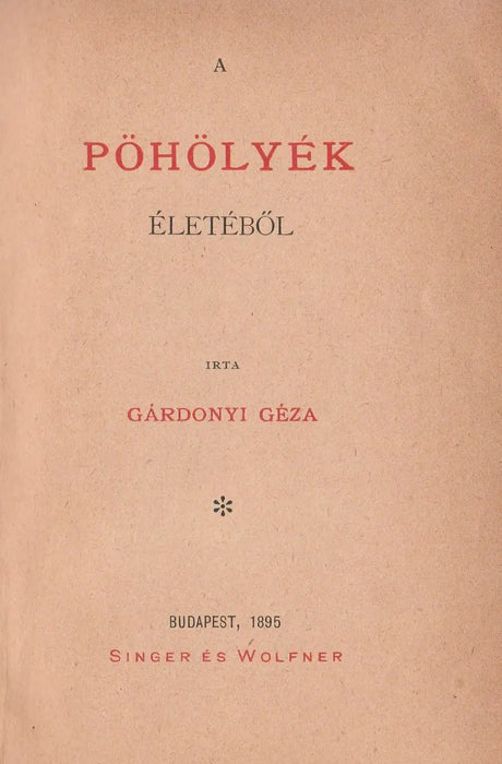 A pöhölyék életéből - Oskola Antikvárium