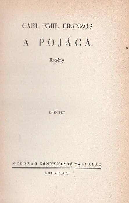 A pojáca I - II. - Oskola Antikvárium