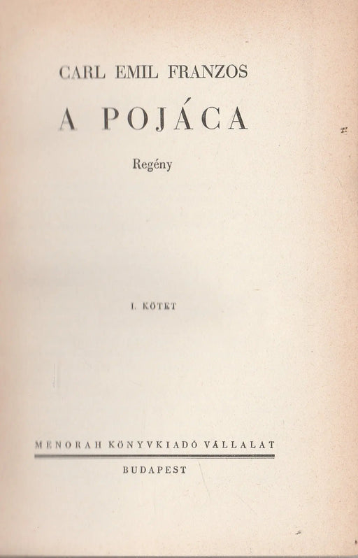 A pojáca I - II. - Oskola Antikvárium