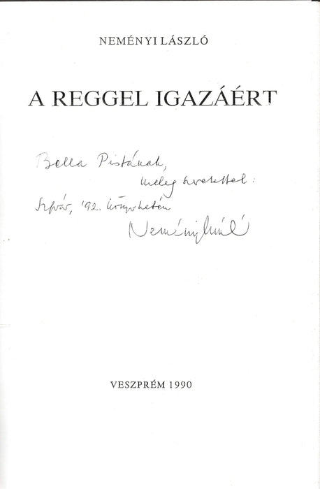 A reggel igazáért - Oskola Antikvárium