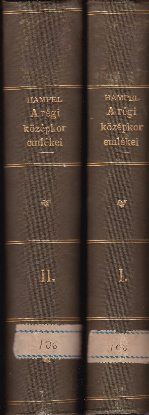 A régibb középkor (IV - X. század) emlékei Magyarhonban I - II. - Oskola Antikvárium
