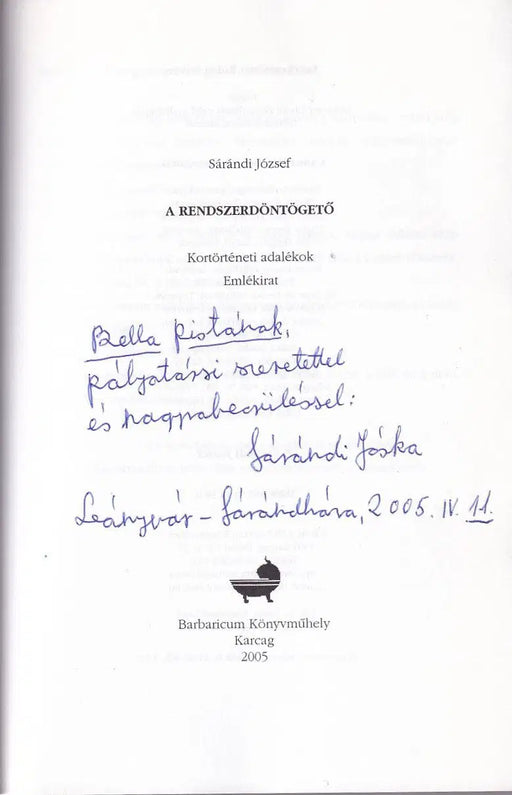 A rendszerdöntögető - Oskola Antikvárium