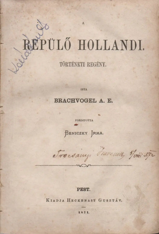 A repülő hollandi - Oskola Antikvárium