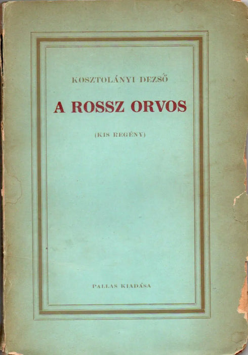 A rossz orvos - Oskola Antikvárium