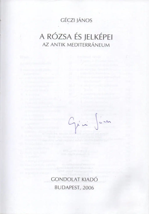 A rózsa és jelképei - Oskola Antikvárium