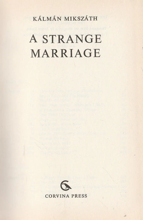 A Strange Marriage - Oskola Antikvárium