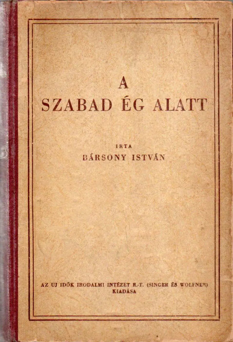 A szabad ég alatt - Oskola Antikvárium