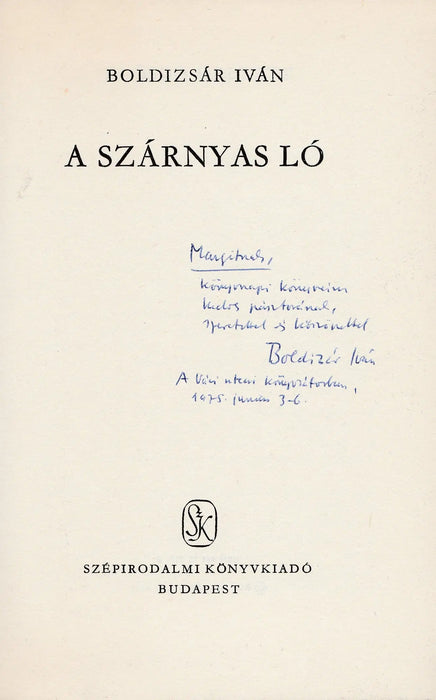 A szárnyas ló - Oskola Antikvárium