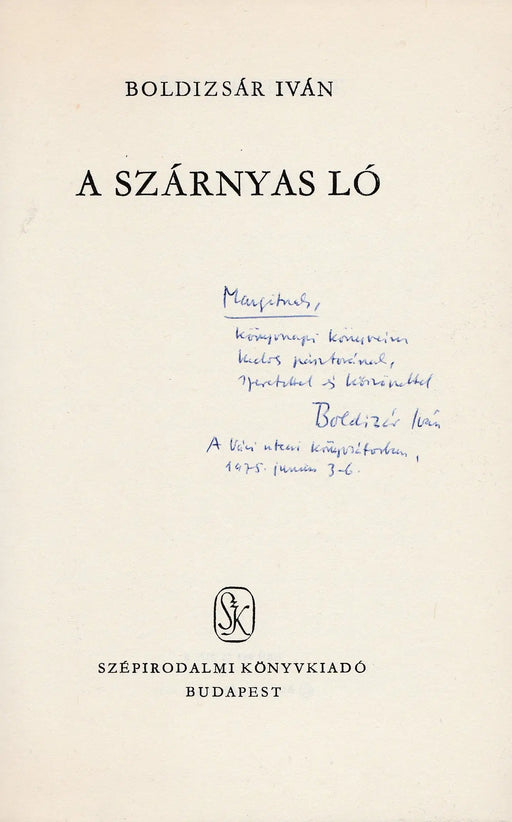 A szárnyas ló - Oskola Antikvárium