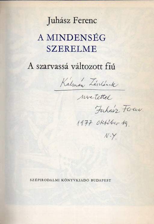A szarvassá változott fiú - Oskola Antikvárium