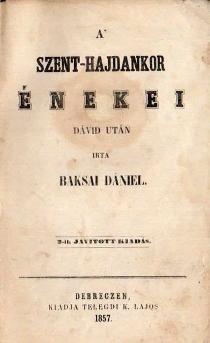 A' szent - hajdankor énekei - Oskola Antikvárium
