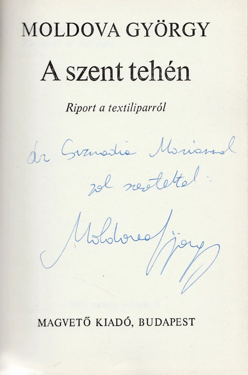 A szent tehén - Oskola Antikvárium