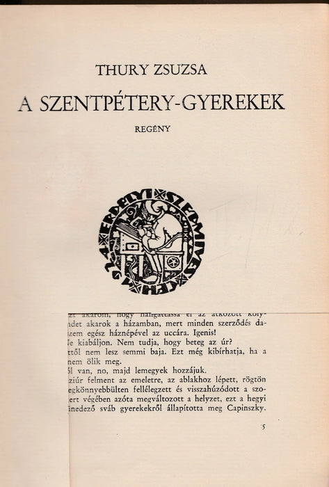 A Szentpétery - gyerekek - Oskola Antikvárium