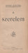 A szerelem - Oskola Antikvárium