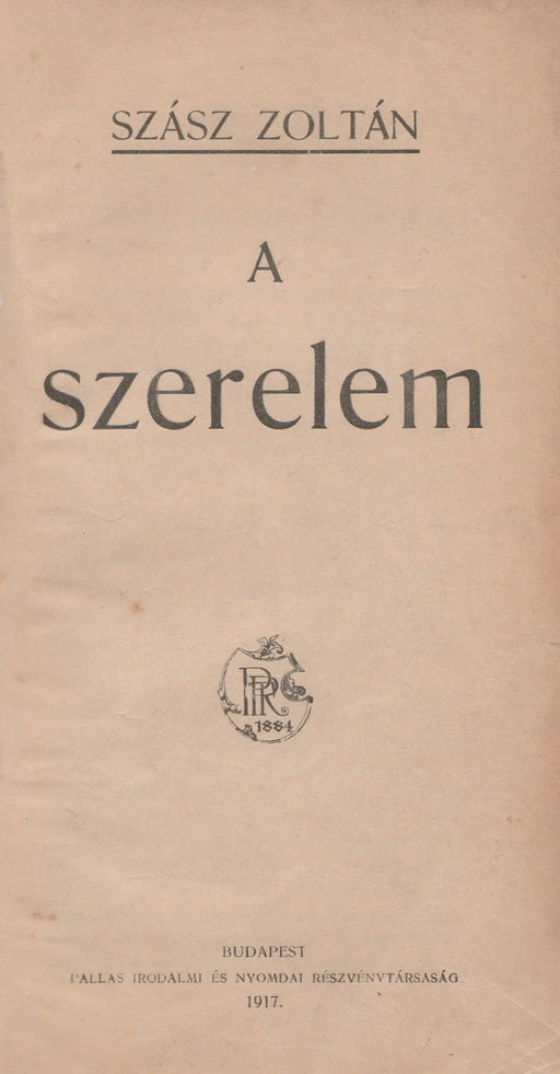 A szerelem - Oskola Antikvárium