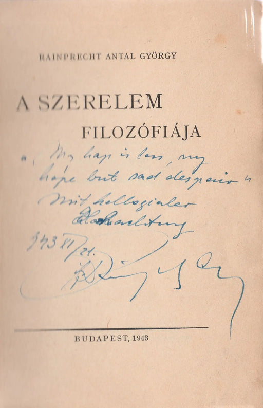A szerelem filozófiája - Oskola Antikvárium