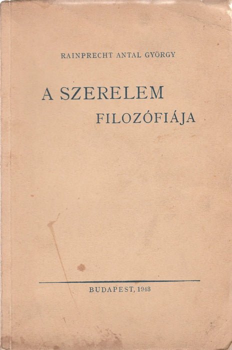 A szerelem filozófiája - Oskola Antikvárium