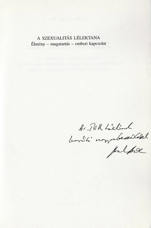A szexualitás lélektana - Oskola Antikvárium