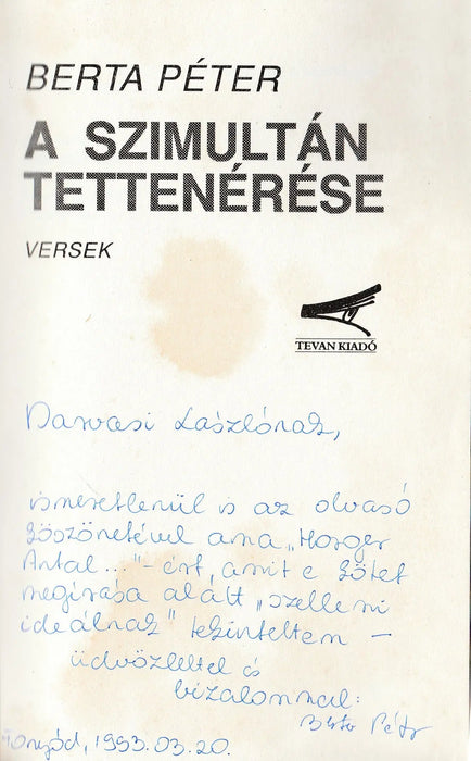 A szimultán tettenérése - Oskola Antikvárium