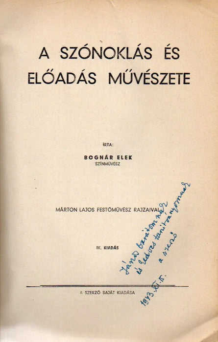 A szónoklás és előadás művészete - Oskola Antikvárium
