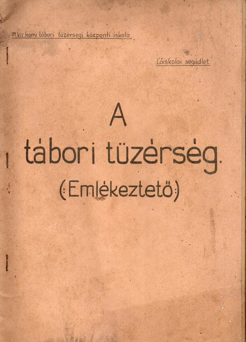 A tábori tüzérség - Emlékeztető - Oskola Antikvárium