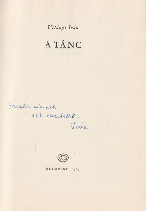 A tánc - Oskola Antikvárium