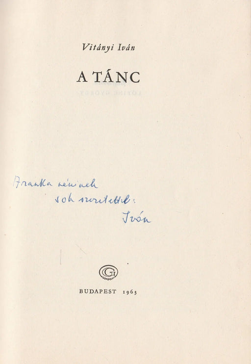 A tánc - Oskola Antikvárium