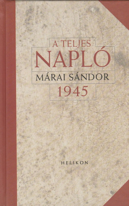 A teljes napló 1945 - Oskola Antikvárium
