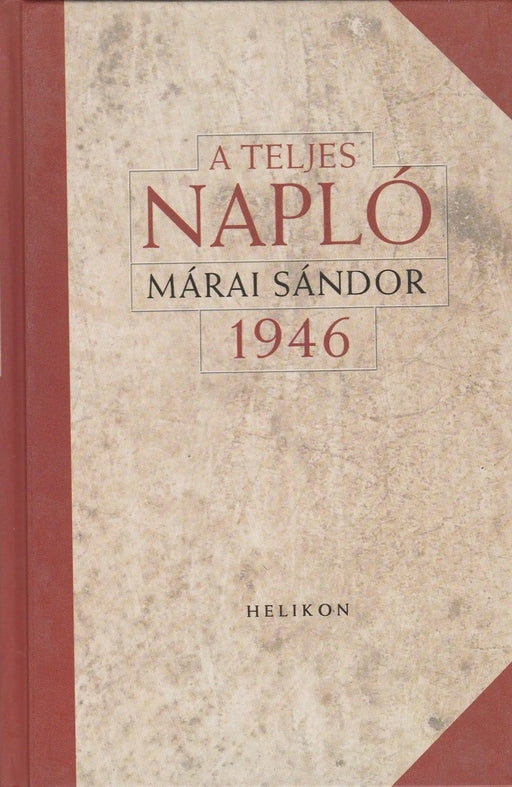 A teljes napló 1946 - Oskola Antikvárium