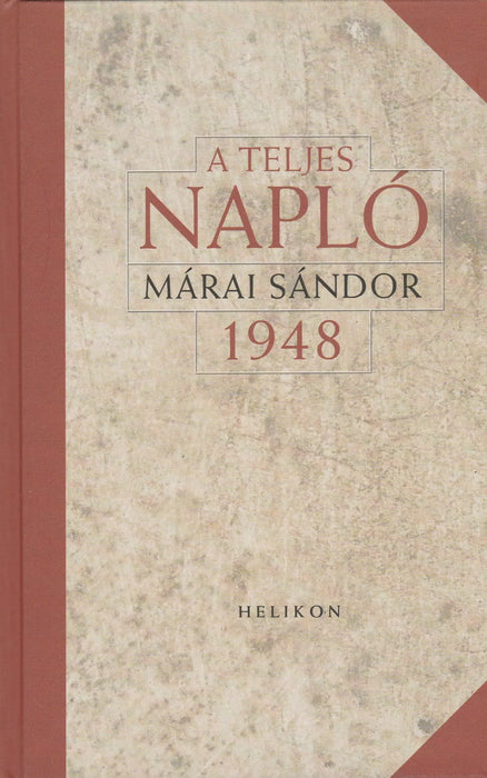 A teljes napló 1948 - Oskola Antikvárium