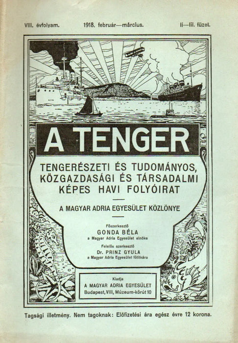 A tenger VIII. évf. II - III. füzet, 1918. február - március - Oskola Antikvárium