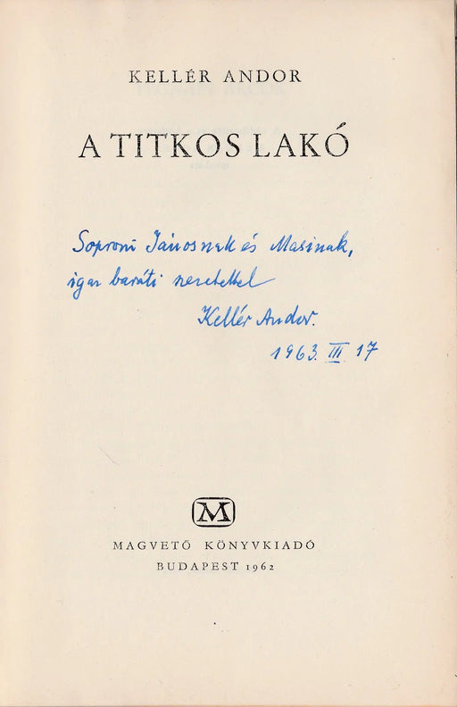 A titkos lakó - Oskola Antikvárium