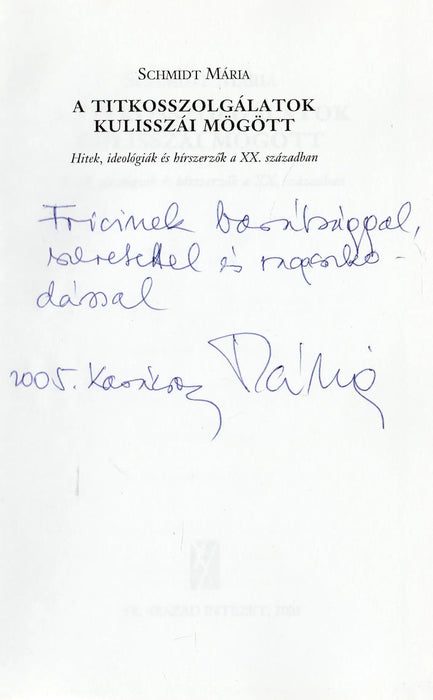 A titkosszolgálatok kulisszái mögött - Oskola Antikvárium