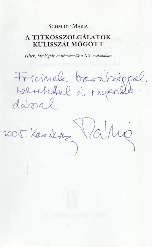 A titkosszolgálatok kulisszái mögött - Oskola Antikvárium