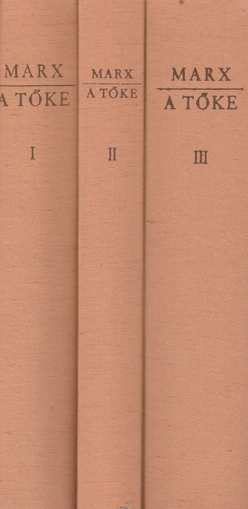 A tőke I - III. - Oskola Antikvárium