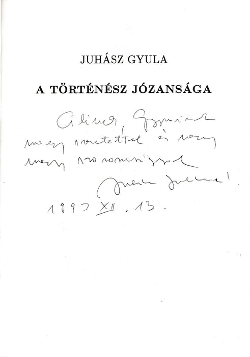 A történész józansága - Oskola Antikvárium