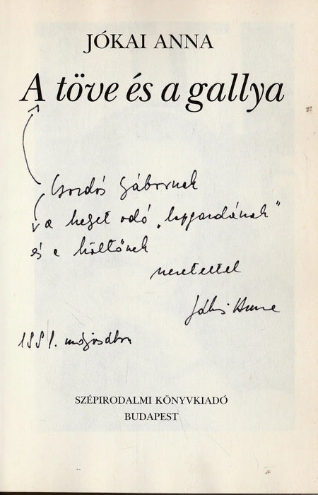 A töve és a gallya - Oskola Antikvárium