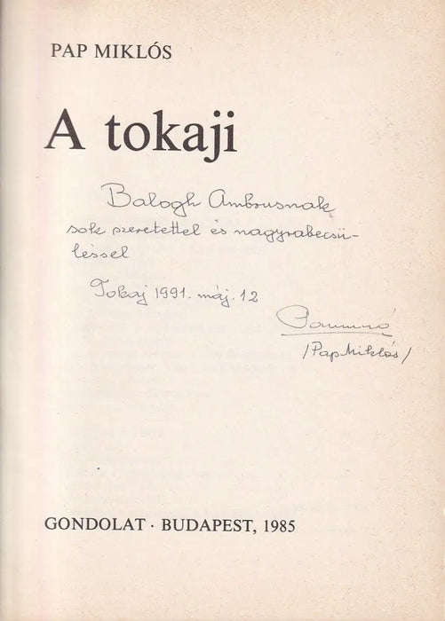 A tokaji - Oskola Antikvárium