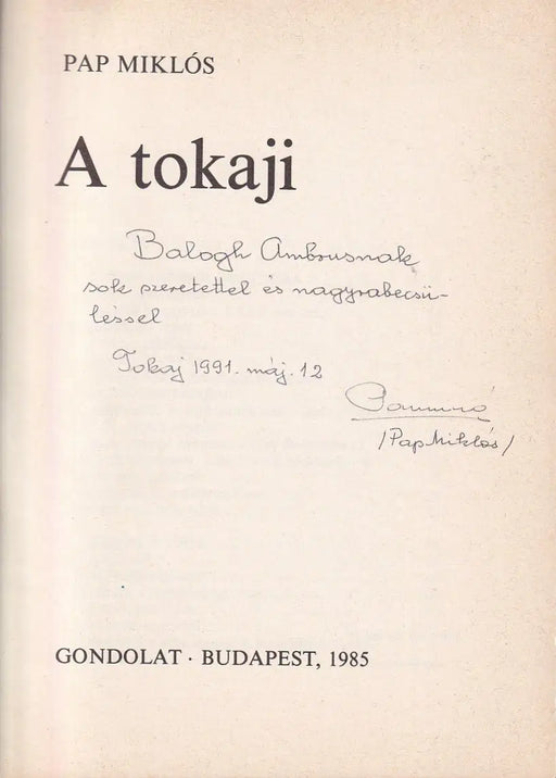 A tokaji - Oskola Antikvárium