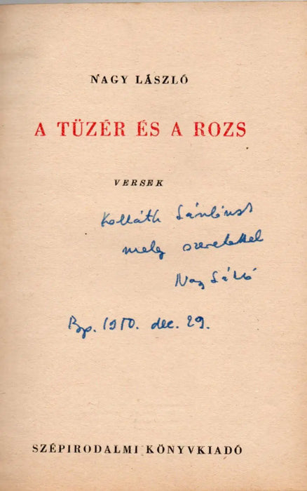 A tüzér és a rozs - Oskola Antikvárium