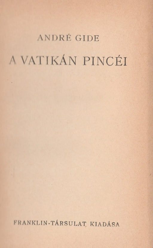A Vatikán pincéi - Oskola Antikvárium