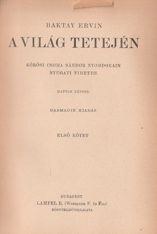 A világ tetején I - II. - Oskola Antikvárium