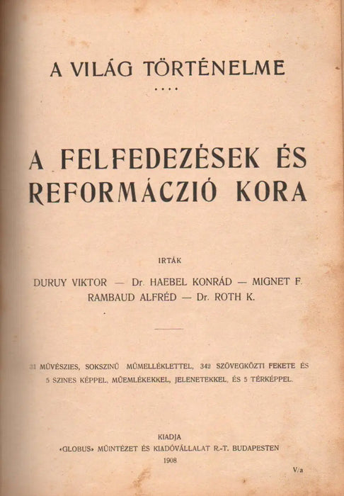A világ történelme I - VI. - Oskola Antikvárium